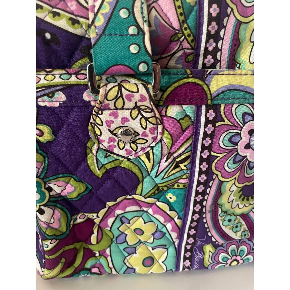 EUC Vera Bradley Glenna Shoulder Bag in Flora - Quilted Cotton Floral Tote - Picture 4 of 11
